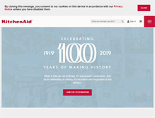 Tablet Screenshot of kitchenaid.com