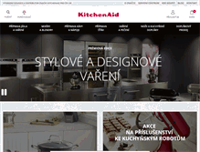 Tablet Screenshot of kitchenaid.cz